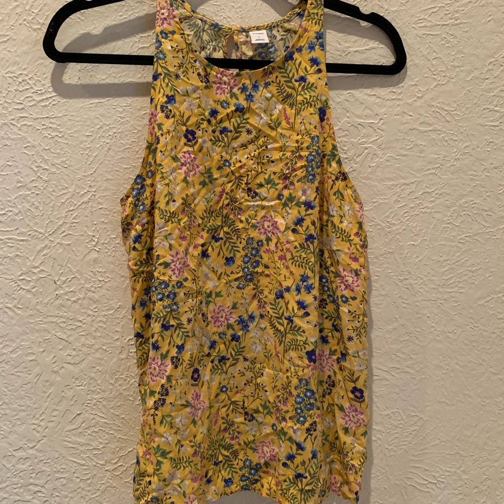 Old Navy Yellow Floral Top